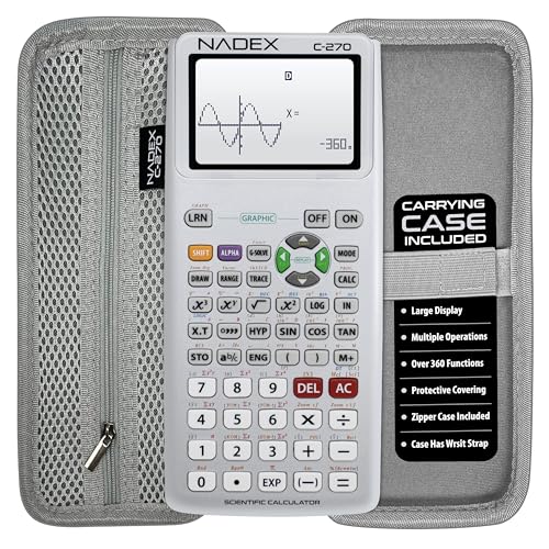 Black Graphing Scientific Calculator with Carrying Case Y71572