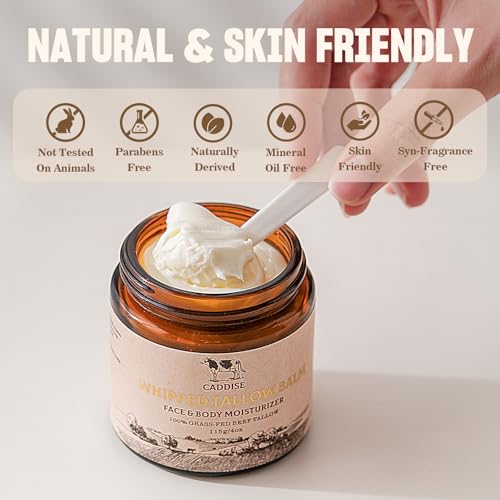 100% Grass-Fed Handmade Beef Tallow Cream Moisturizer, 4 Oz E894213