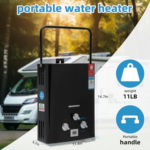 Portable Propane Tankless Water Heater 6L P6629