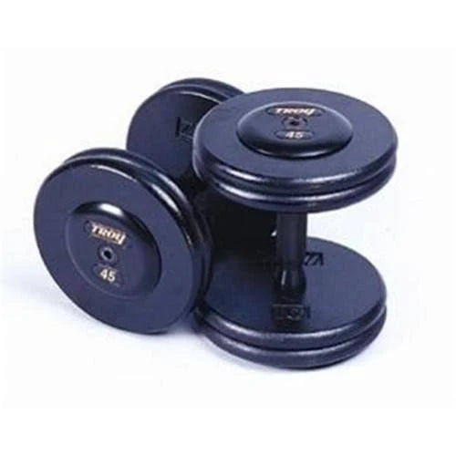 17.5 lb Black Dumbbells with Contoured Handles M82712