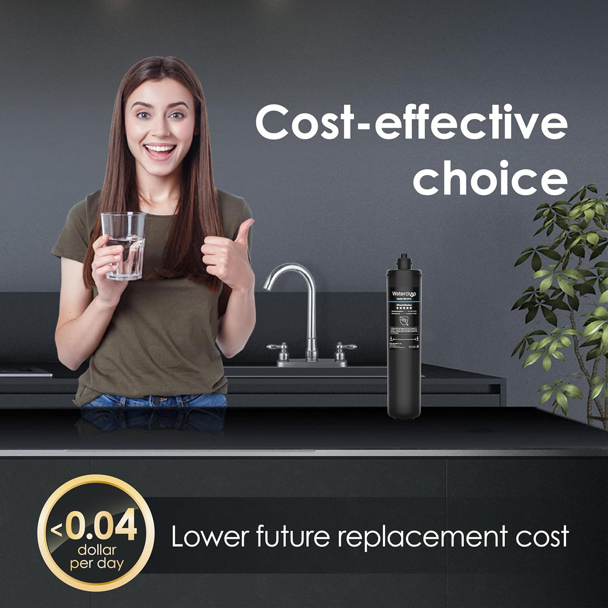 Under Sink Water Filter System and Replacement Filter Cartridge L7128