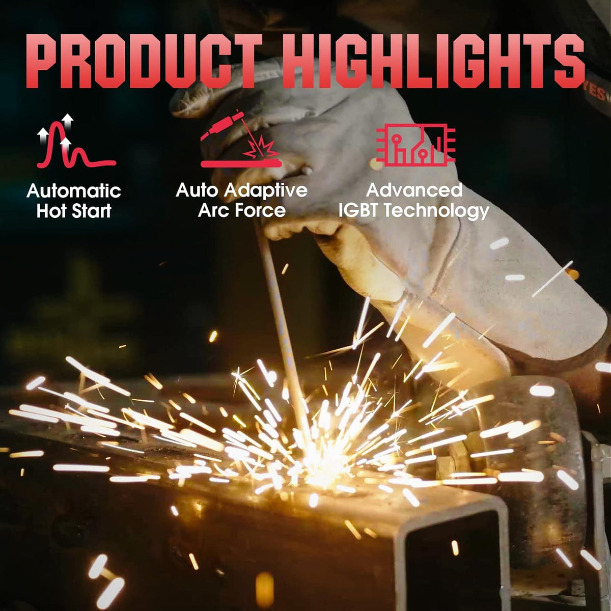 160Amp ARC Welder Machine with Synergic Control R475728