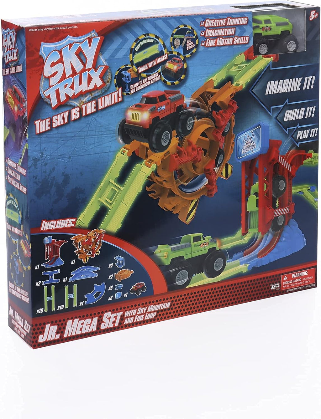46 Pcs Glow in The Dark Race Car Track Set L29152