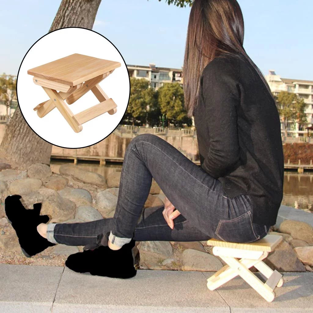 Folding Wooden Step Stool J408