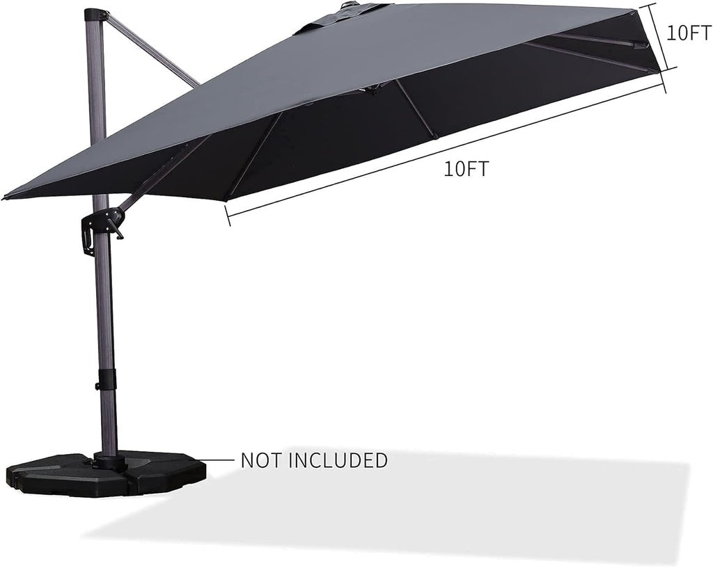 10 FT Square Cantilever Patio Umbrella X60431