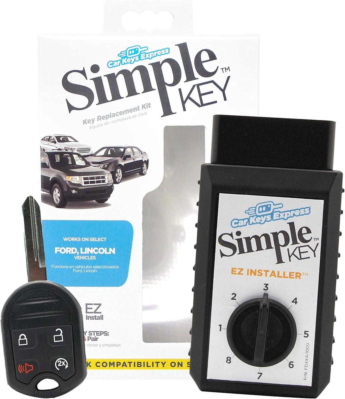 Key Fob and Key Programmer 4 Button Keypads O859085