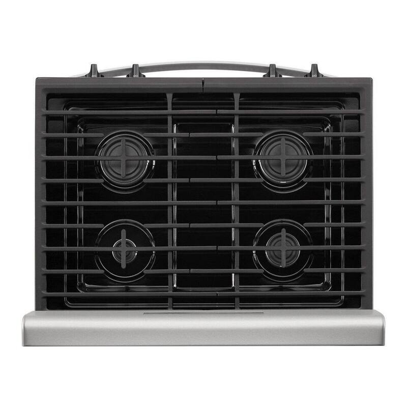 4-Burner Freestanding Gas Range in Stainless Steel B895402