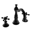 Gloss Black Widespread Bathroom Faucet Y441