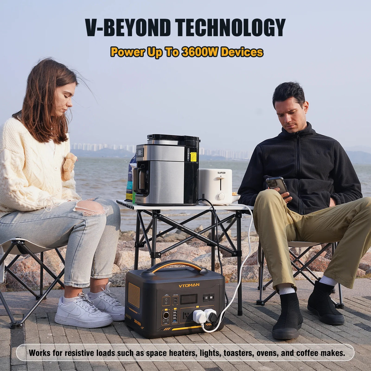 1800W Portable Power Station 1548Wh LFP Battery Generator A936