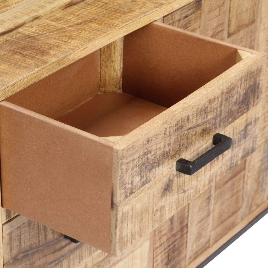 Solid Mango Wood Sideboard with Drawer Storage I511