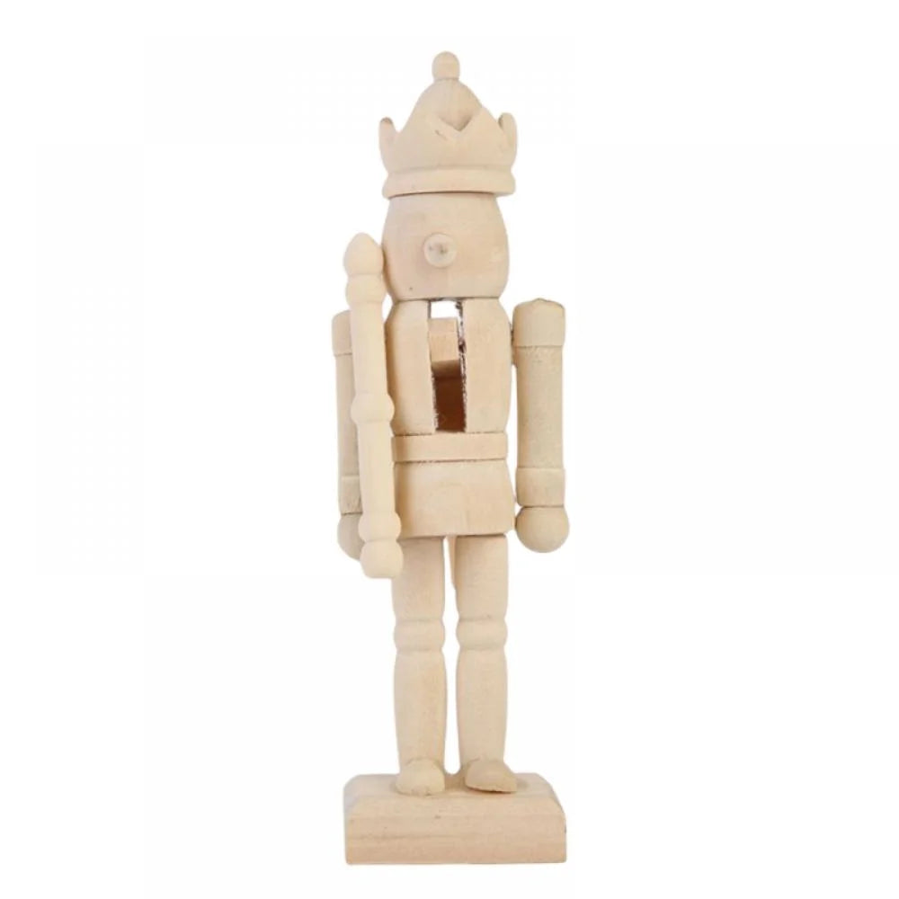 Unfinished Wood Nutcracker Ornaments 6 Pcs J7434