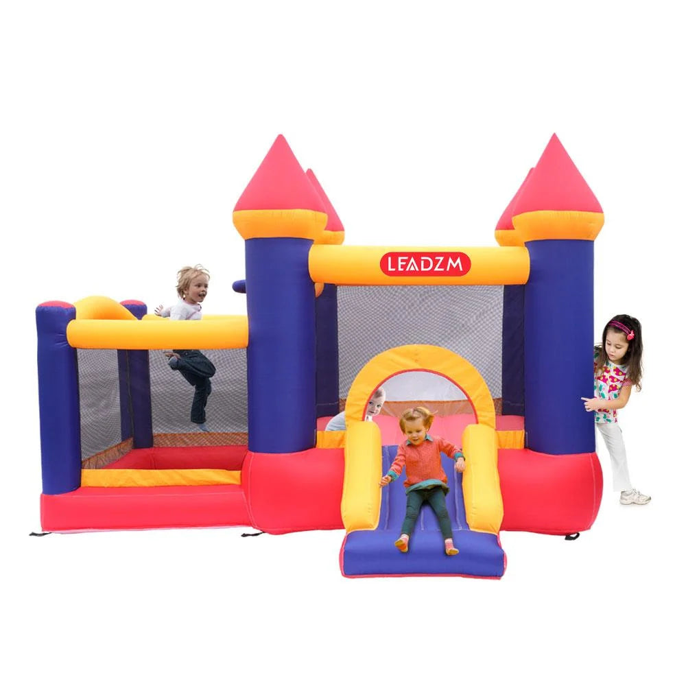 Inflatable Bounce House Castle Kids Slide Jumper Bouncer 2 Room with Blower A81985