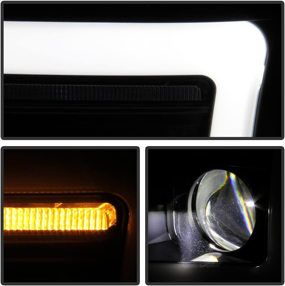 Black LED Projector Headlights U4252