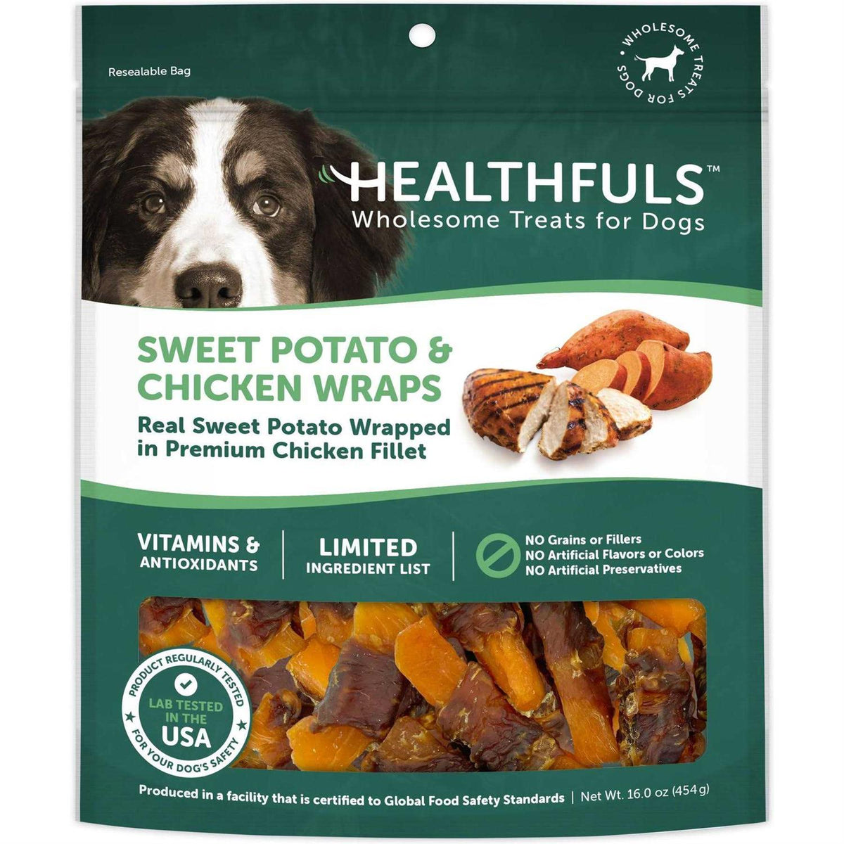 Sweet Potato & Chicken Wraps Dog Treats 16.0 oz H5836