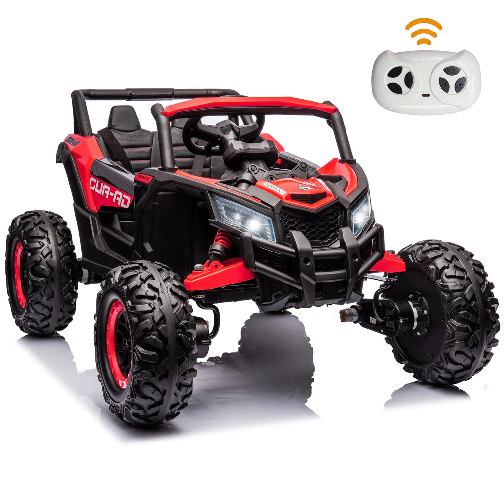 24V Ride On Truck Car with Parent Remote Control, Black Y619488