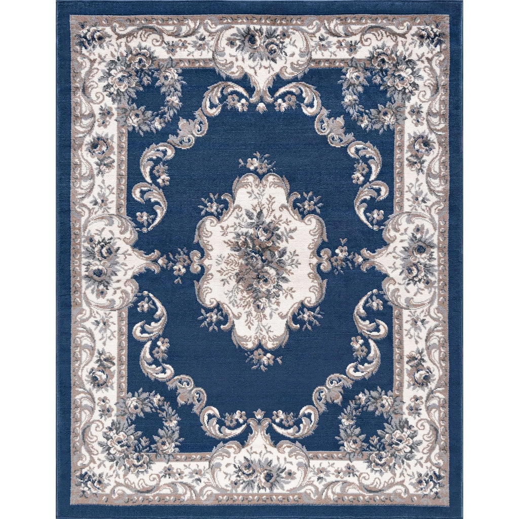 Navy 2'3'' x 7'3'' Runner Area Rug C640