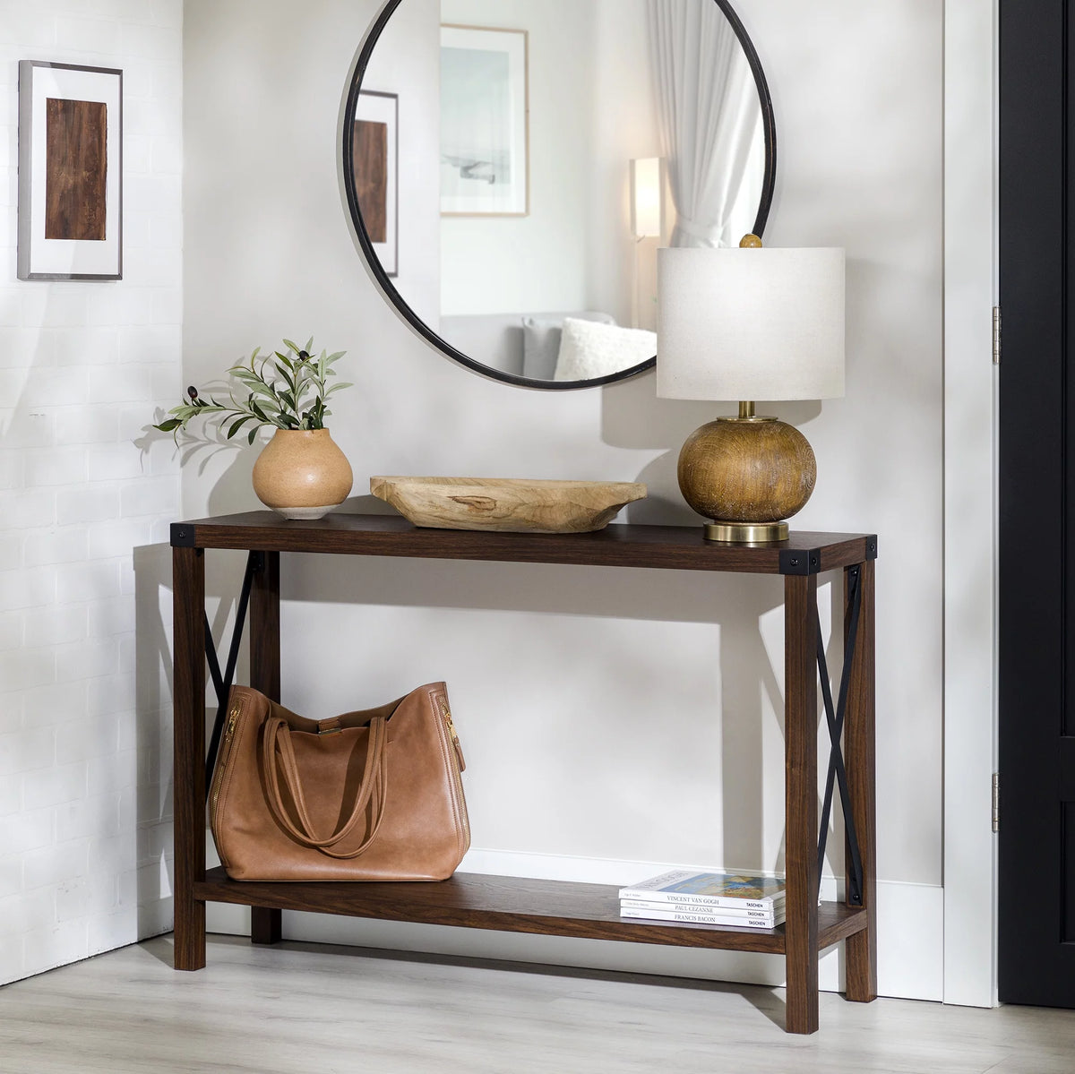 Metal X Console Table G397