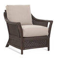 Coral/Blue and Gray and Beige Stripe Wide Armchair V5185