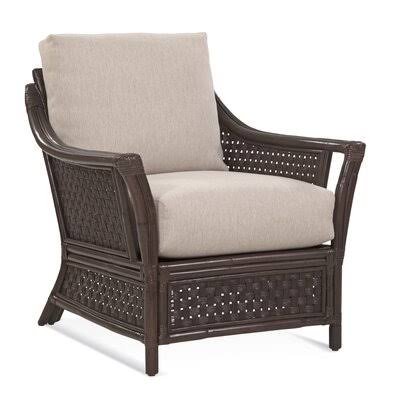 Coral/Blue and Gray and Beige Stripe Wide Armchair V5185