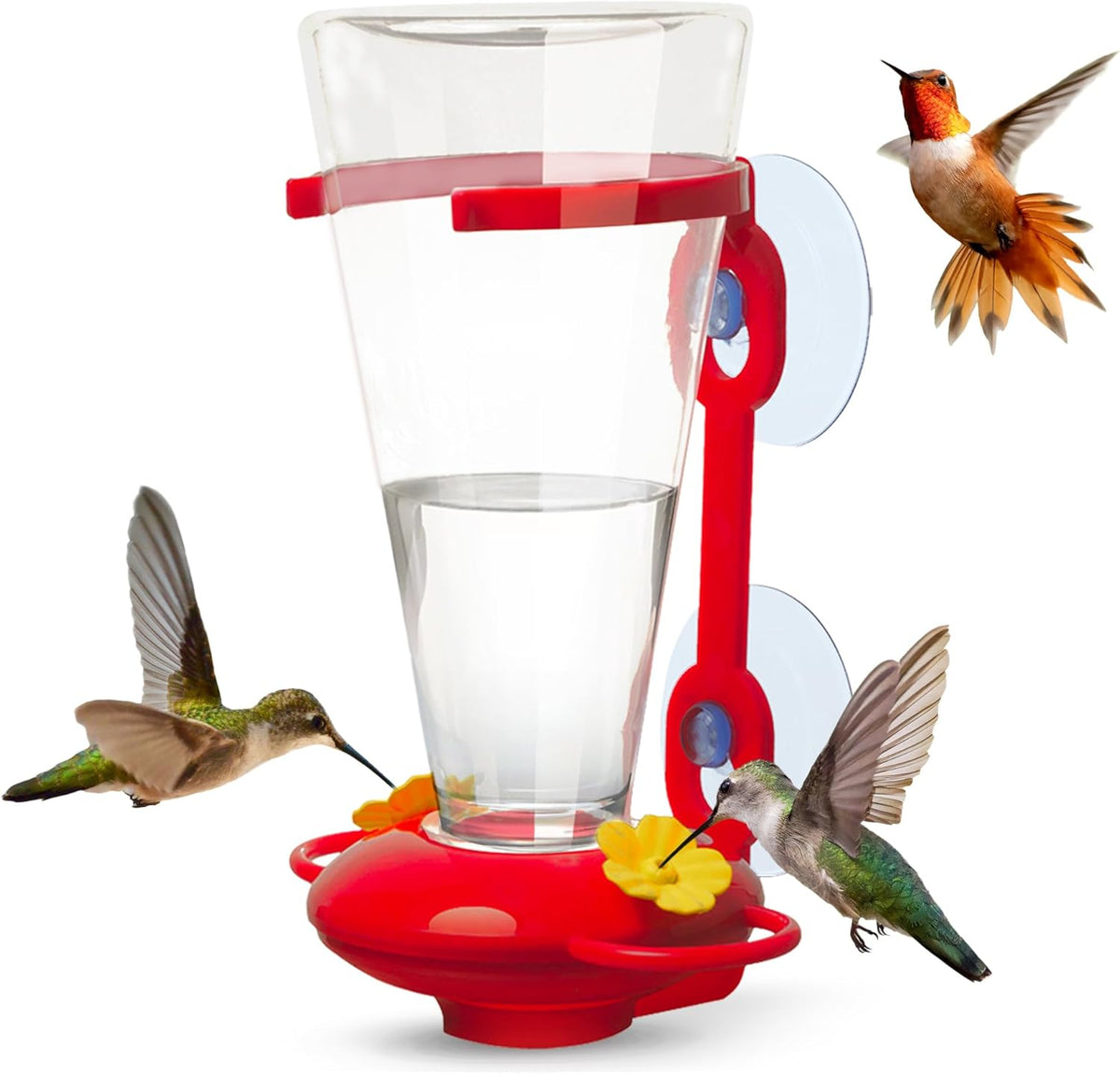 Large Capacity Plastic Window Hummingbird Feeder E8604
