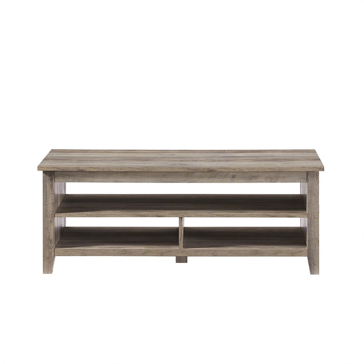 48" Grooved Panel Sided Wood Coffee Table M926