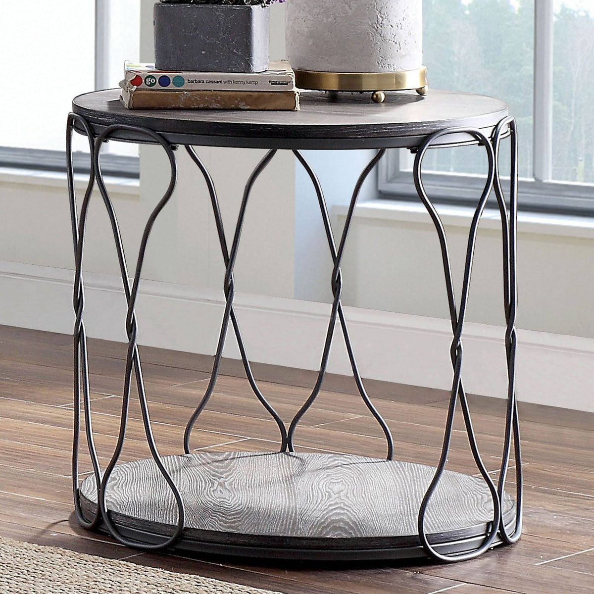 Gray End Table G302