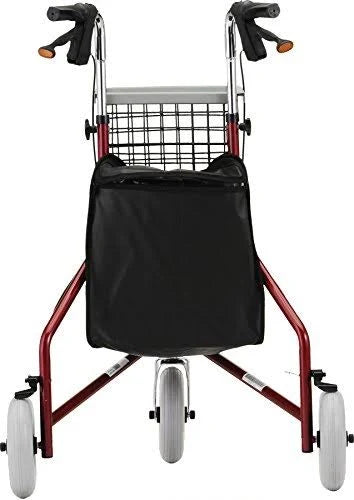 Red 3-Wheeled Rollator Walker S676704