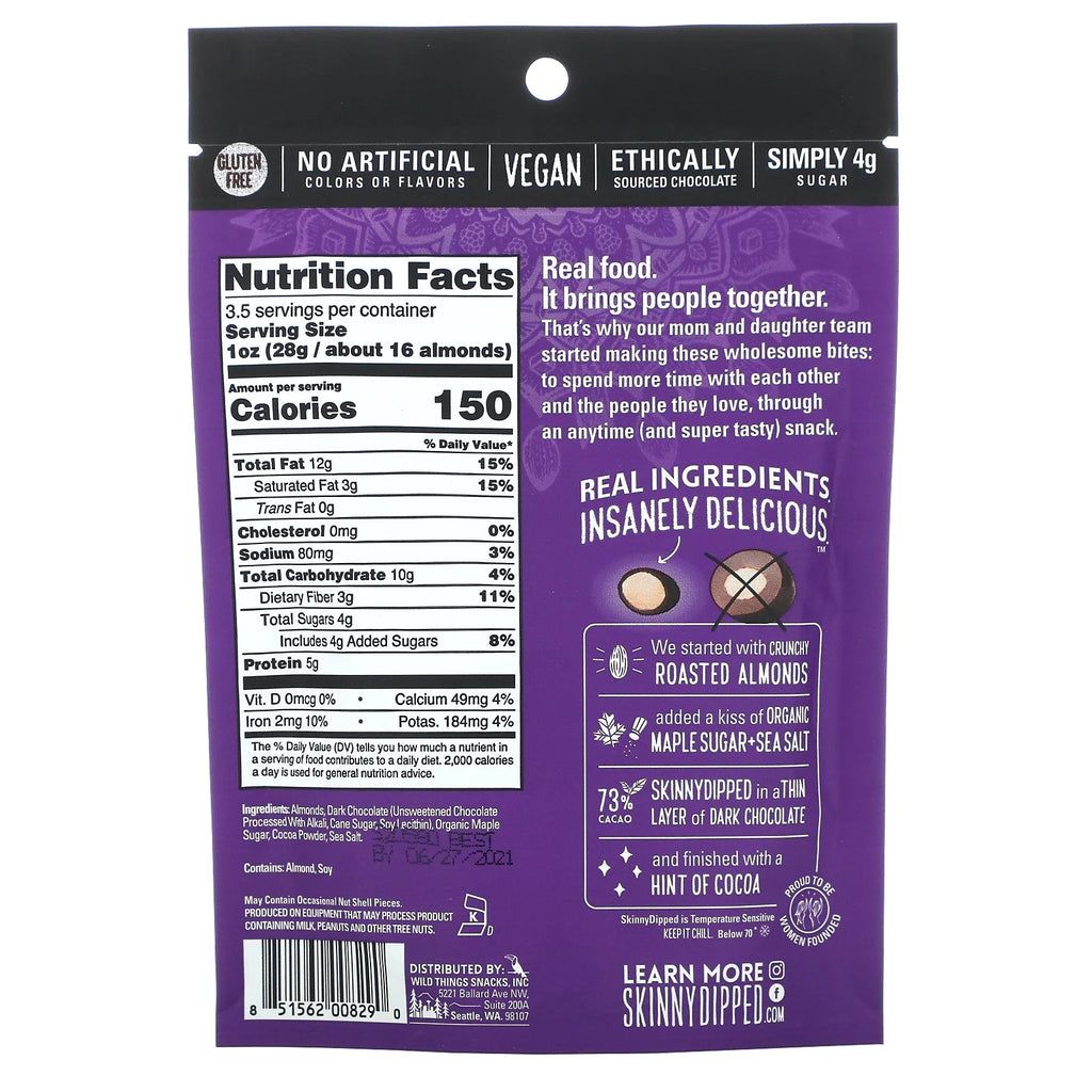 Super Dark + Sea Salt Almonds, 3.5 oz Pack of 3 A904656