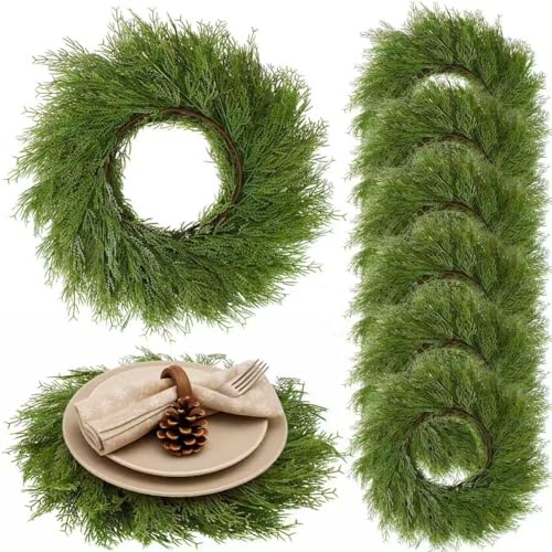 Round Christmas Placemats Set of 6 I753999