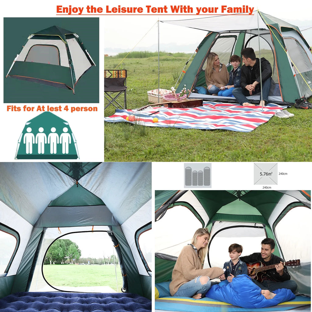 5 Person Waterproof Quick Set Portable Tent M2974