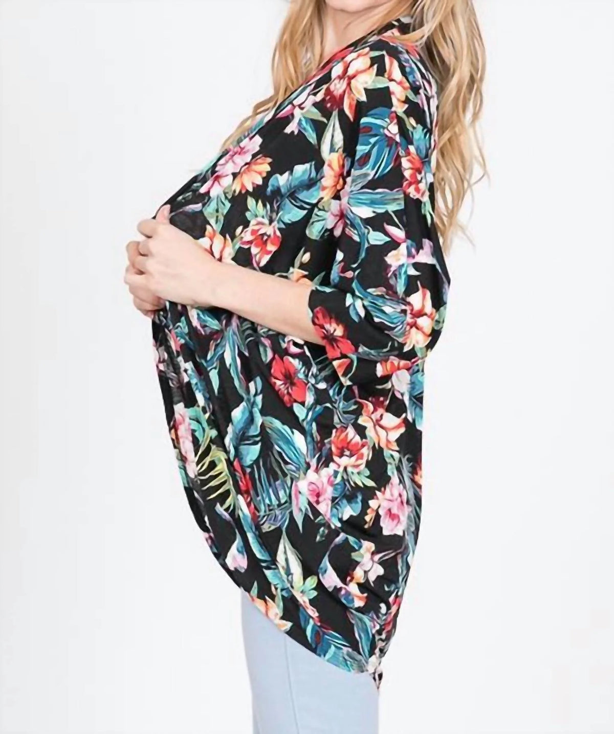 Tropical Plants Floral Cardigan O27628