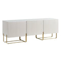 White 3 Cabinet TV Stand A5840