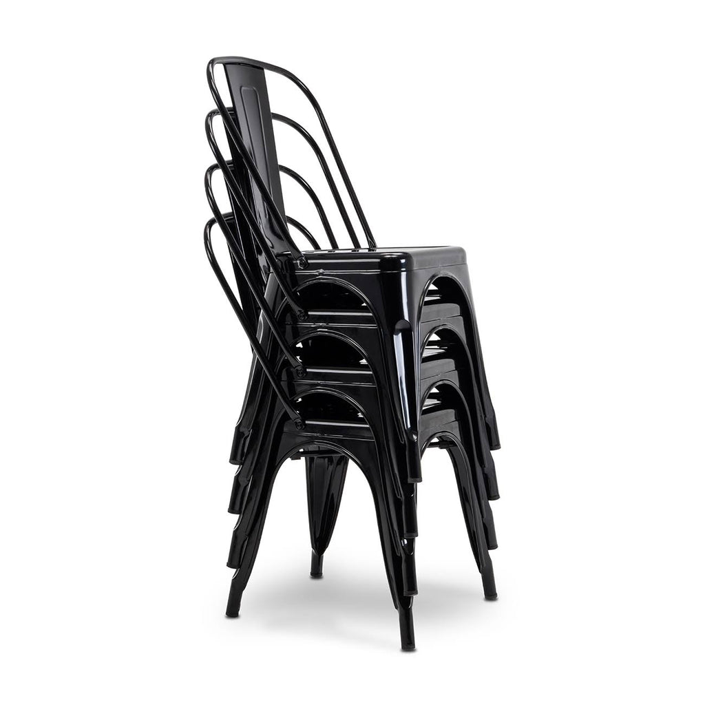 Black Side Chair Set of 4 C64142