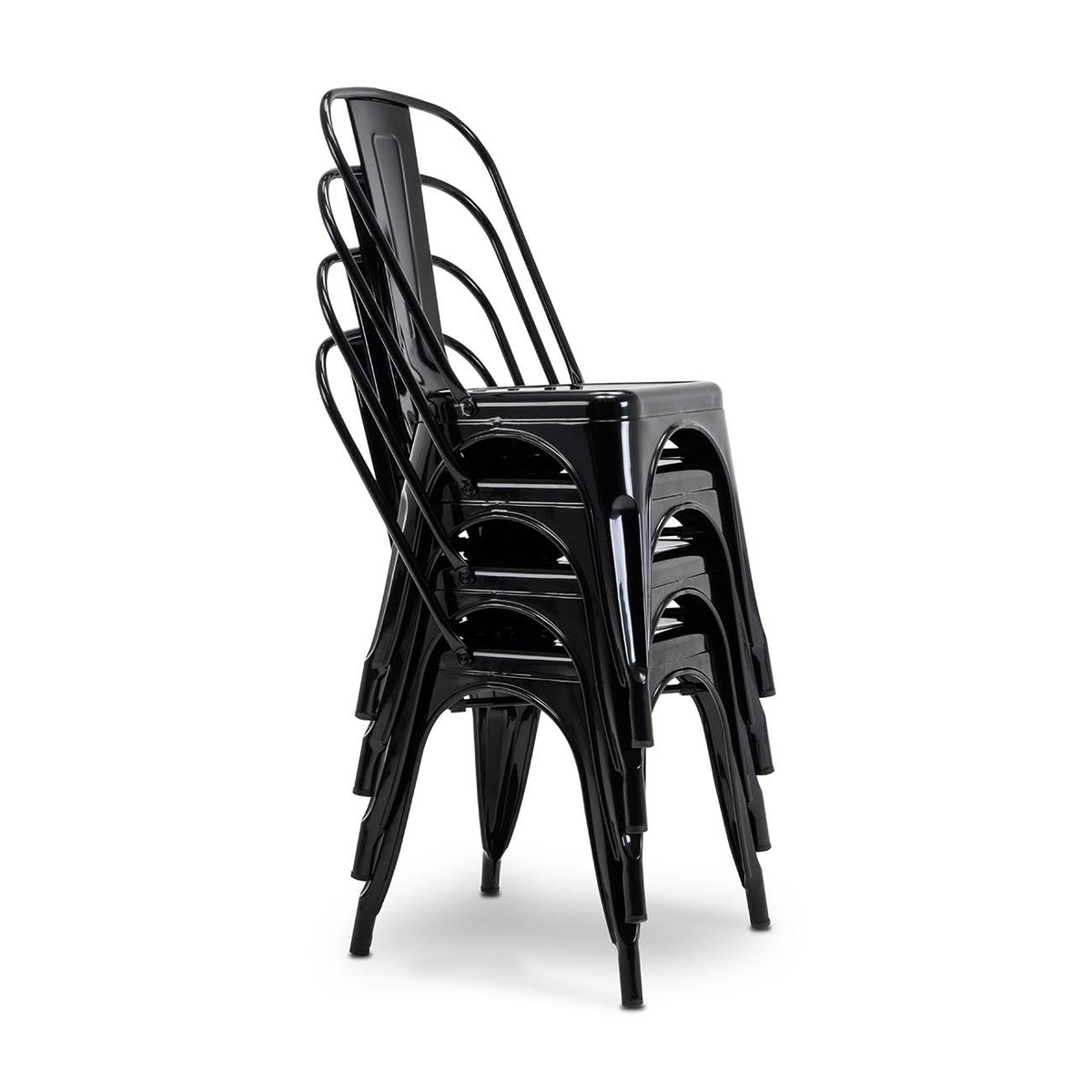 Black Side Chair Set of 4 C64142