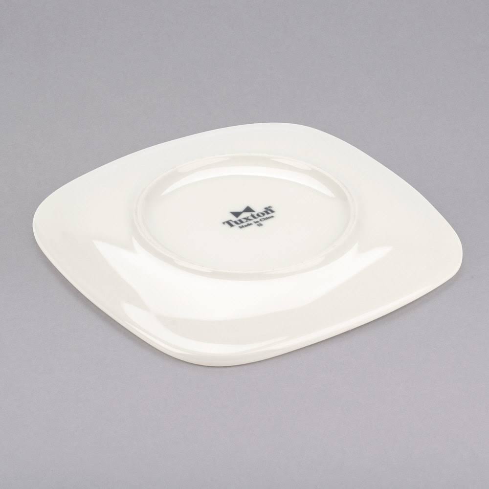 Eggshell Square China Plate - 12/Case B1080