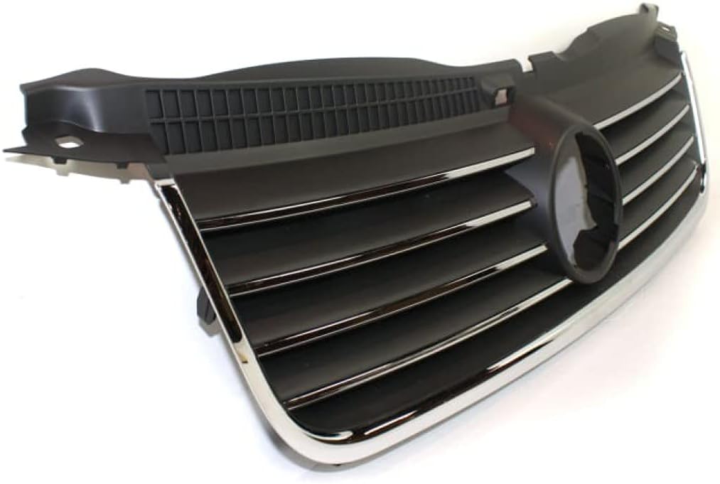 Black Shell & Insert Grille Assembly with Chrome Molding X594283