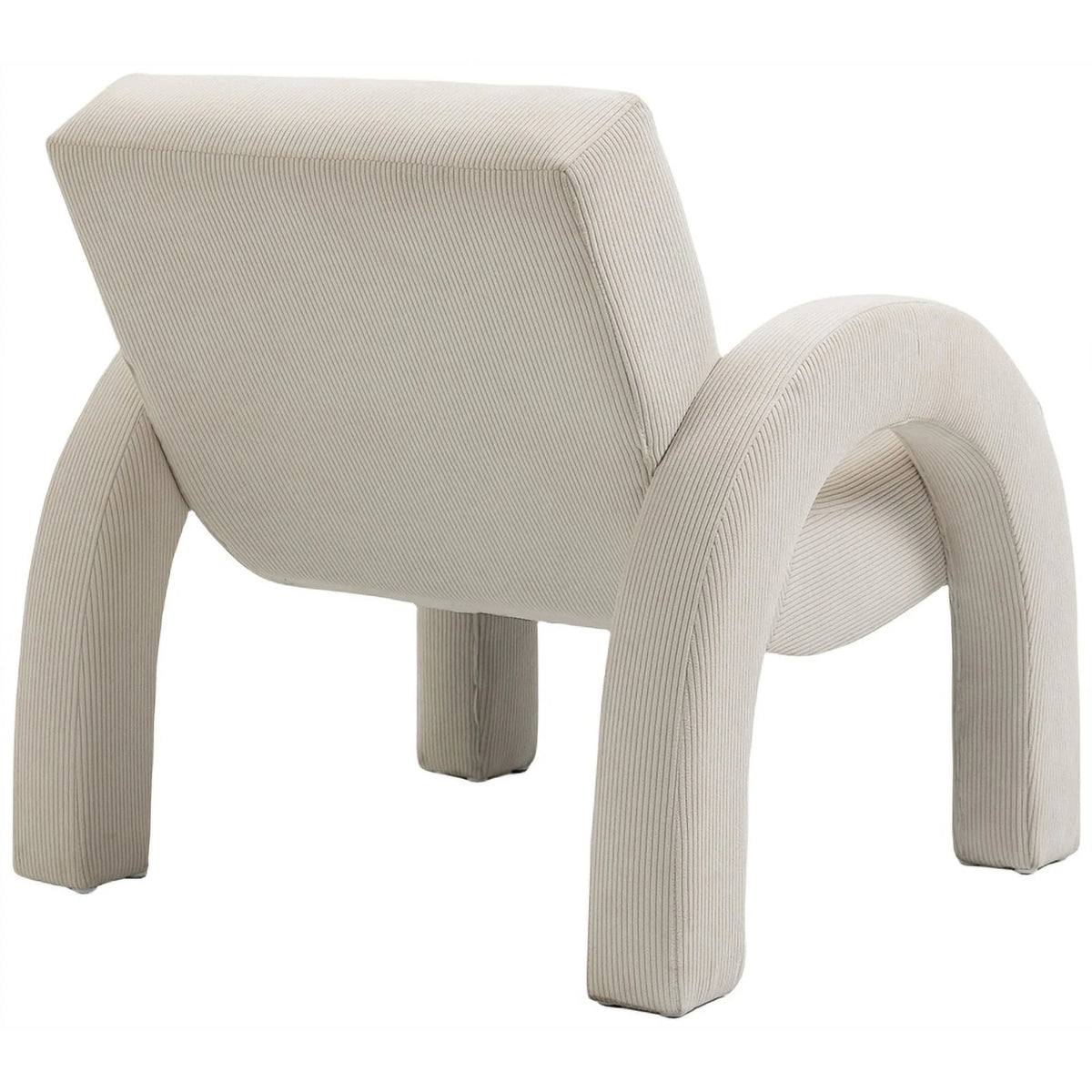 Cream Corduroy Accent Chair Z414