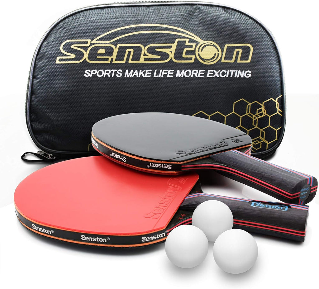 Table Tennis Paddles Set of 2 with Carry Case N316
