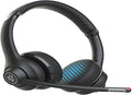 Wireless or Wired Over-Ear Headset with 60+ Hours Bluetooth Playtime, Removable Earcup M6260