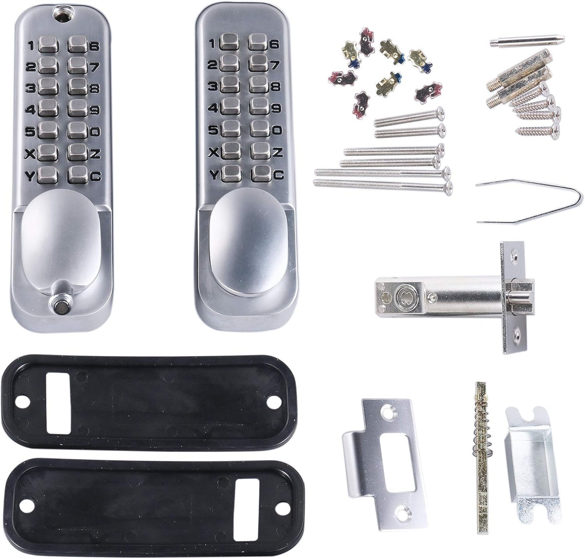 Double Keypad Mechanical 14 Key Combination Lock Y8720