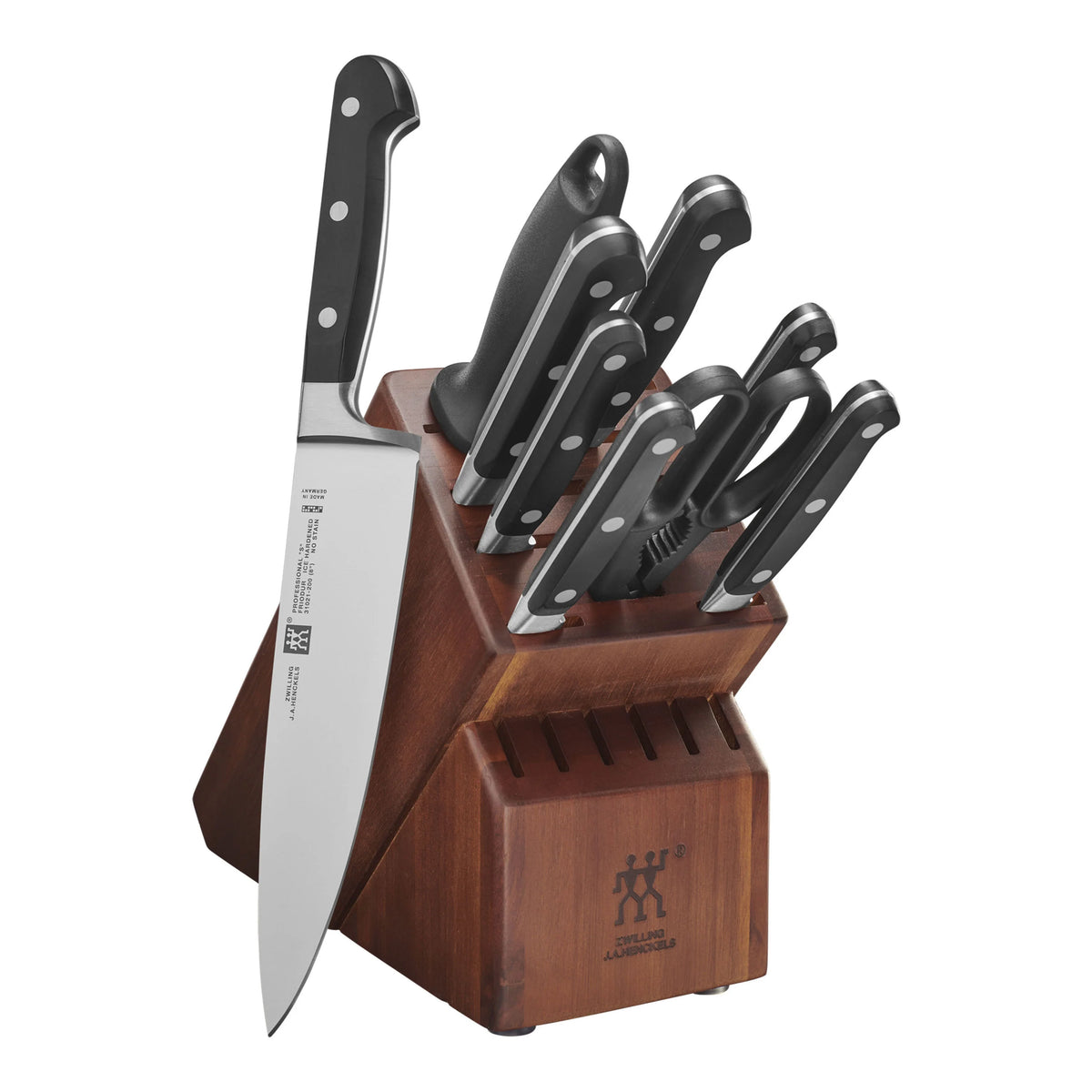 10 Pc Knife Set in Acacia Block U9980