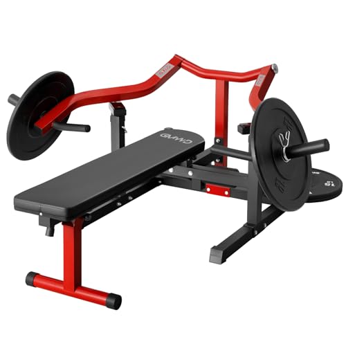 Chest Press Machine with Independent Converging Arms, Adjustable Flat Incline Bench J221553