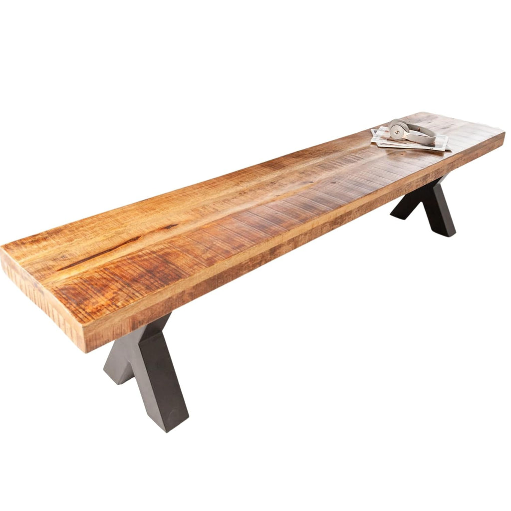 15" x 60" Solid Mango Wood Bench W2599
