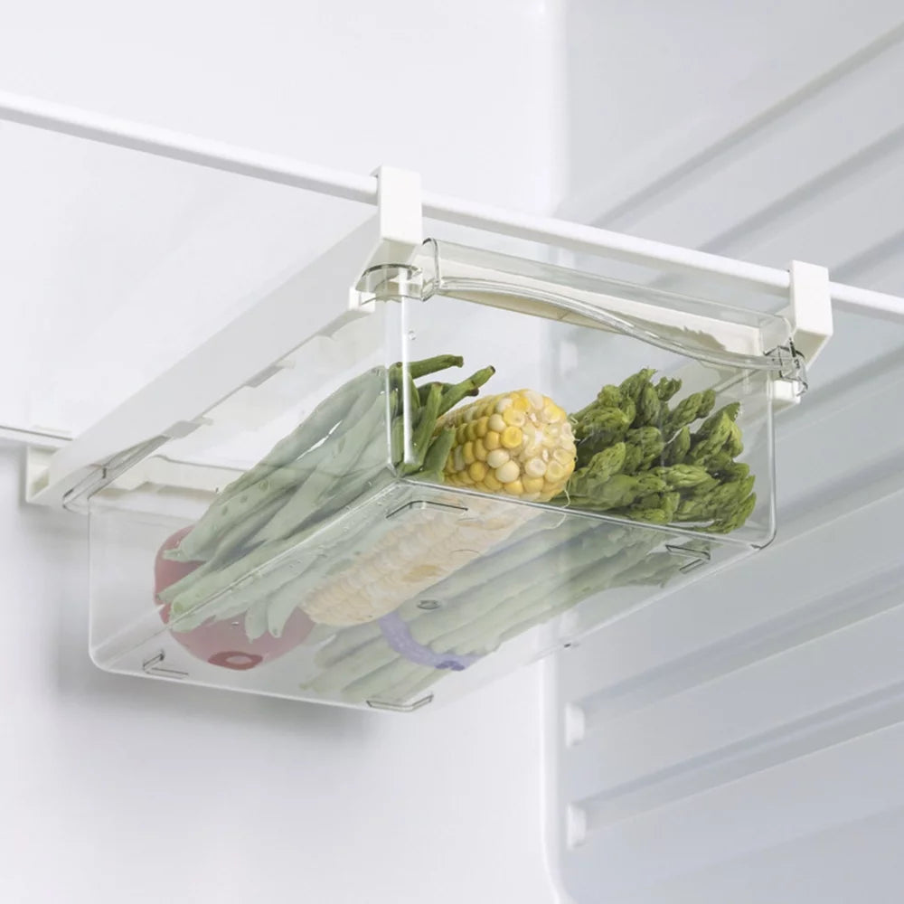 Transparent Refrigerator Egg Tray with Handle Y60973