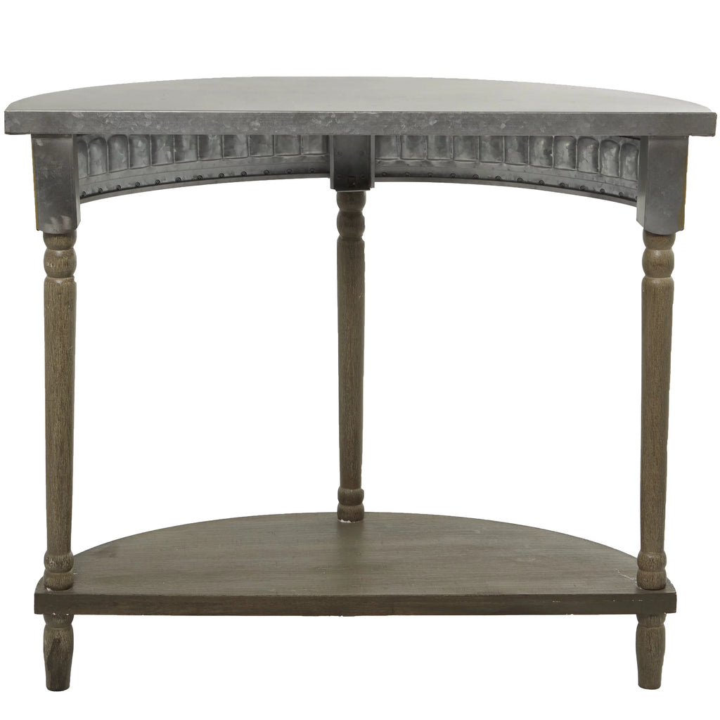 Metal Half Moon Console Table C851