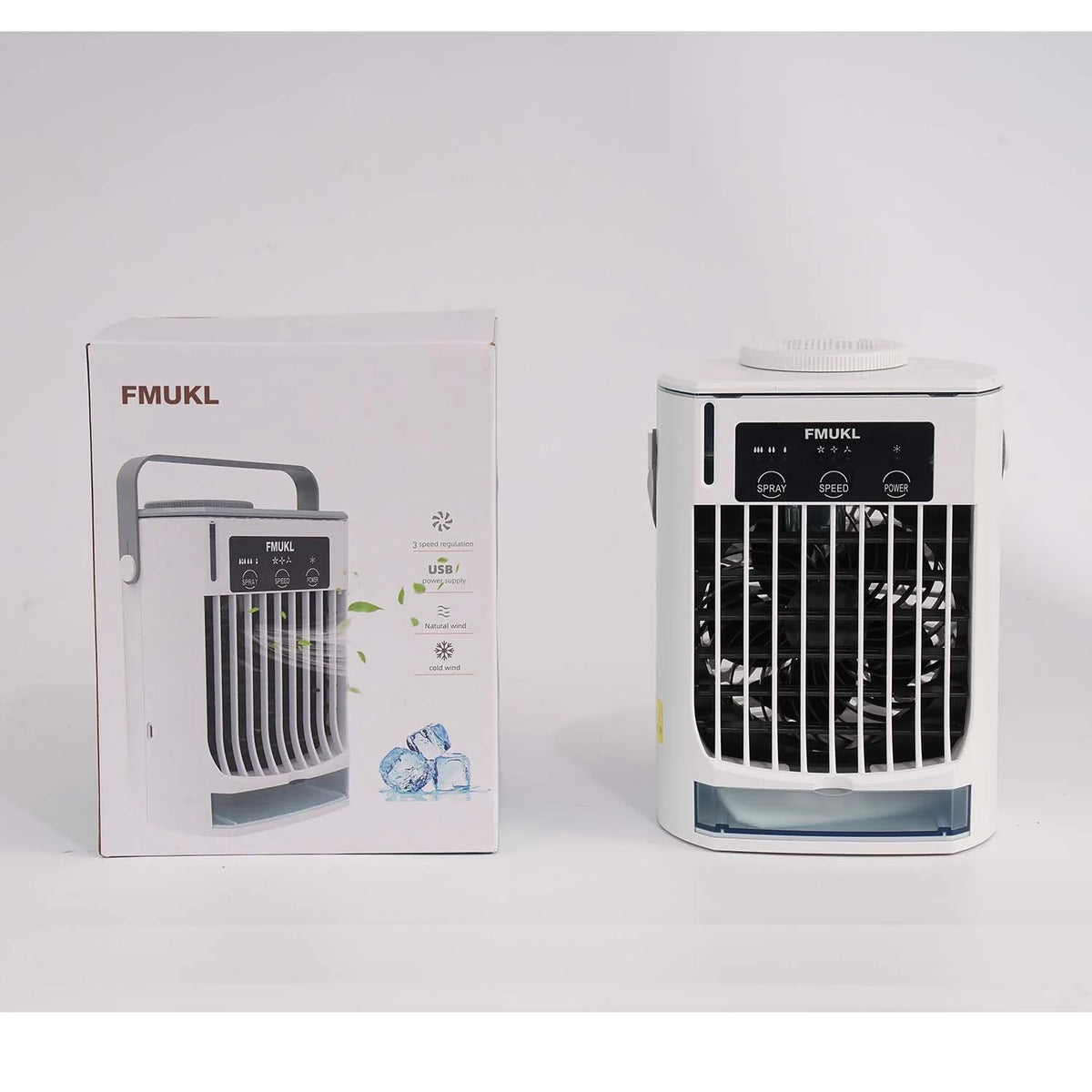 Portable Air Conditioner with Remote, 3 Speeds, USB Powered U709411