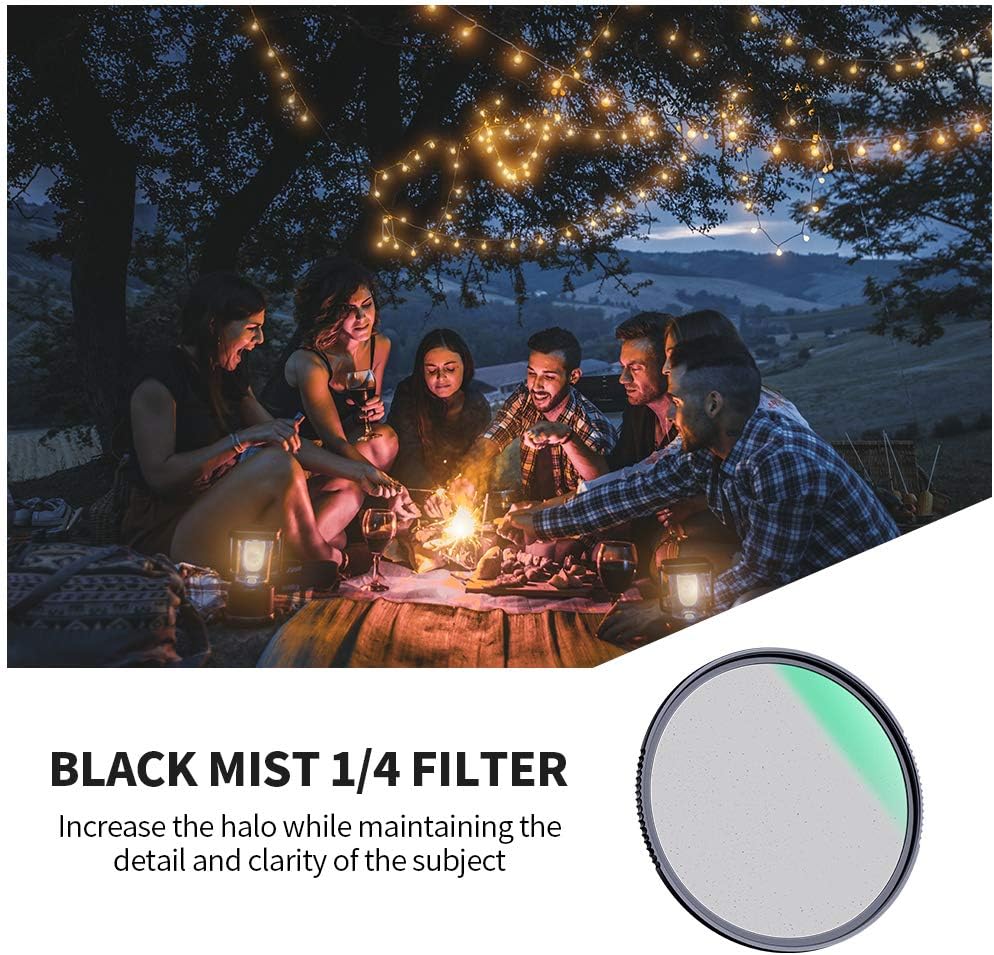 67mm Black Diffusion 1/4 Filter with Multi-Layer Coatings for Camera Lens Y78601