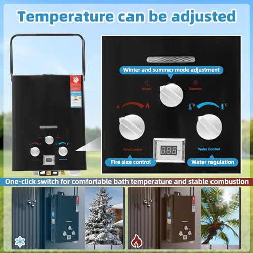 Portable Propane Tankless Water Heater 6L P6629