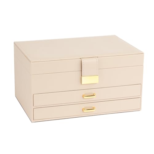 White 6 in 1 Stackable Jewelry Organizer Trays G647