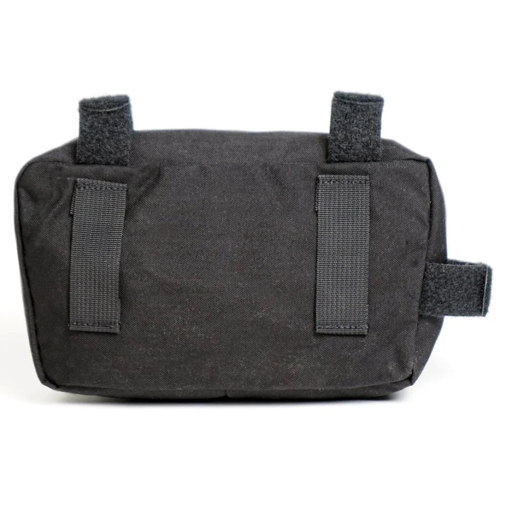 Black Bicycle Frame Bag with Zipper and Hook & Loop Fasteners T54801